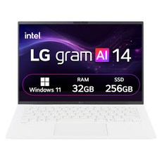 LG전자 2026 그램 AI 14 코어Ultra5 방문설치, 에센스 화이트, 14Z90U-GS59K, 256GB, 32GB, WIN11 Home