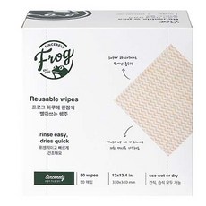 SINCERELY Frog 波浪紋拋棄式抹布 Set 50, 超級吸水，可重複使用多達10次, 50張, 1盒