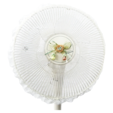 LASSLEY 蕾絲妮 電風扇防塵套防護網 12吋電扇適用 (直徑約35-40cm), 蕾絲電風扇防塵套防護網, 1個