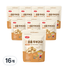 베베스트 처음먹는 콩콩 두부과자 20g, 인절미맛, 16개