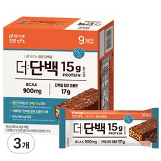 티에프티 더단백 크런치바 초코 9p, 360g, 3개