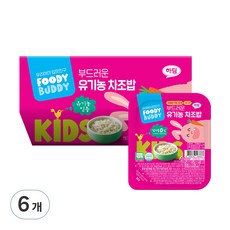 푸디버디 부드러운 유기농 차조밥 3p, 140g, 6개