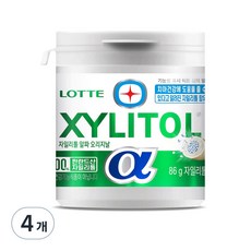 롯데 자일리톨 알파 오리지날, 86g, 4개