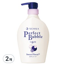 센카 퍼펙트 버블 포 바디워시 스위트 플로럴 N, 500ml, 2개