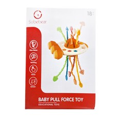 Sobebear 嬰兒玩具 趣味火箭拉拉樂, 益智早教玩具, 藍色, 1個
