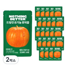 낫띵베럴 드링킷 유기농 호박즙, 2.4L, 2박스 100ml, 48개