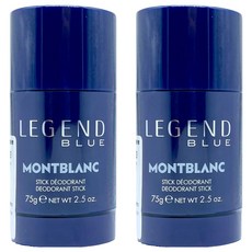 MONTBLANC 萬寶龍 台灣公司貨 傳奇紳藍淡香精體香膏 75g 男士香氛 持久留香, 2瓶