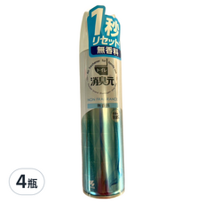 KOBAYASHI 小林製藥 消臭元 浴廁芳香噴霧 無香 280ml, 4瓶