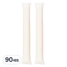 LivingDA 棒式歡呼氣球套裝, 白色, 90套