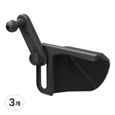 JUPAZIP EV3車用手機支架, 黑色, 3個