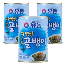 Yoodong 螺肉罐頭, 400g, 3個