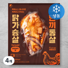 한끼통살 닭가슴살 데리야끼맛 (냉동), 100g, 4개