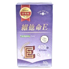 優之安 維他命E軟膠囊食品, d-Alpha Form, 400IU, 50粒裝, 50顆, 1瓶