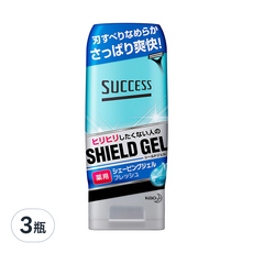 Kao 花王 SUCCESS 男士清爽薄荷刮鬍凝膠, 180g, 3瓶