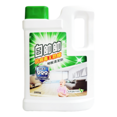 白帥帥 抗病毒防蟑 地板清潔劑，澳洲有機茶樹抗菌配方，適用於大理石、磨石子、瓷磚、木質、塑膠等材質地板, 2kg, 1瓶