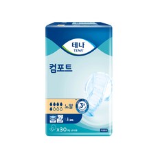 테나 컴포트 노말 성인기저귀 남녀공용, 30매입, 1팩