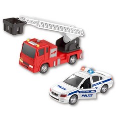Tucan警車+消防車 2種組, 混色