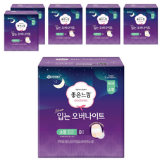 좋은느낌 입는 오버나이트, 소형, 8개입, 6개