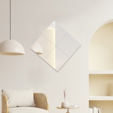 DECO FURNITURE 黏貼式自由拼接鏡子 30cm, 單色