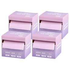 抽拉式便利貼 Set 4本,漸層色,每本256張, 漸層紫, 256張