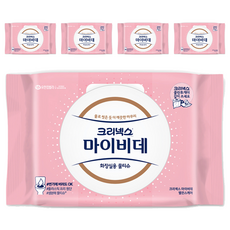 마이비데 크리넥스 밸런스케어 화장실용 물티슈 캡형, 88g, 40매입, 5개