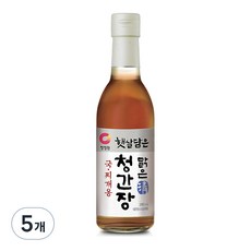 청정원 햇살담은맑은청간장 국찌개용, 5개, 390ml