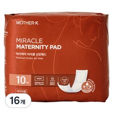 마더케이 여성용 미라클 산모패드, 10매입, 16개