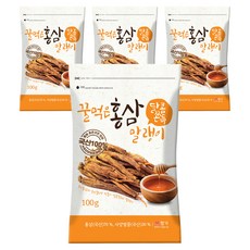 蜂蜜紅蔘片, 100g, 4個
