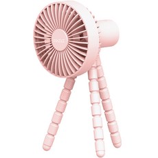조엘리 휴대용 문어발 무선 선풍기, GXZ-F1010, 핑크