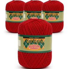 필립섬유 쎄비 실크 인견사 뜨개실 90g x 4p