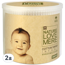 NATURE LOVE MERE 然自母愛 幼兒棉花棒, 300入, 2盒