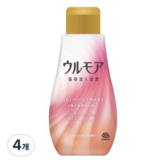 울모어 용기형 액상입욕제 크리미 로즈, 600ml, 4개