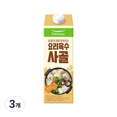 풀무원 요리육수 사골, 1000ml, 3개