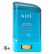 A.H.C 내추럴 퍼펙션 프레쉬 선스틱 SPF50+ PA++++, 22g, 6개