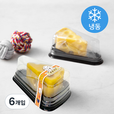 뽀뽀제과 강아지 케이크 냉동, 치즈, 110g, 6개
