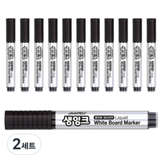 JAVAPEN 生墨白板筆, 24個, 黑色的
