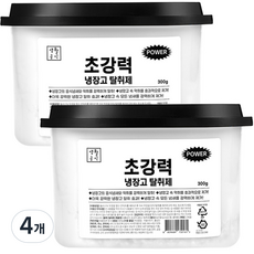 생활공식 제올라이트 초강력 냉장고 탈취제 냉장 냉동 공용, 300g, 4개