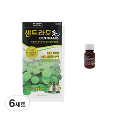 뷰티원 염색제 프리미엄 센트라모 코팅 칼라크림 120g + 앰플 세트, 3N 진한갈색(칼라크림), 6세트