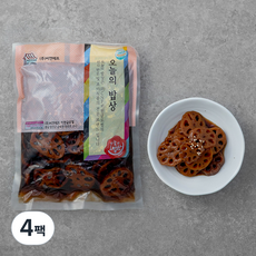 오늘의 밥상 간장연근, 1kg, 4팩