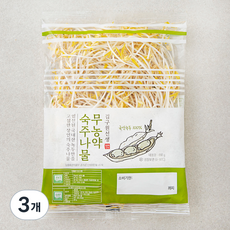 김구원선생 무농약 인증 숙주나물, 200g, 3개