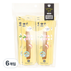 네츄럴코어 미트스틱 강아지간식 20p, 혼합맛(실꼬리돔 + 명태), 140g, 6개 - 네츄럴코어미트스틱