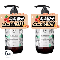 플루 스크럽워시 자몽피치, 500g, 6개