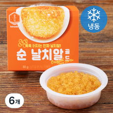 설래담 순 날치알 골드 (냉동), 80g, 6개