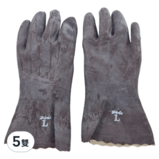 ATOM GLOVES 耐刺手套 L - 日本製造，手掌寬度9-10公分，橡膠材質, 5雙