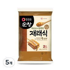 청정원순창 개운하고 담백한 재래식 생된장, 900g, 5개