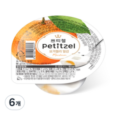 쁘띠첼 요거젤리 밀감, 90g, 6개
