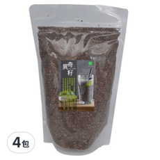 Super Food 天然奇異籽 500g, 100%奇亞籽, 浸水即可食用, 4包