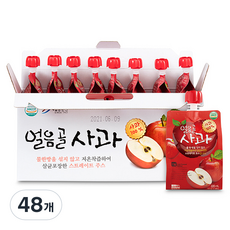 밀양한천 얼음골 사과 주스, 220ml, 48개