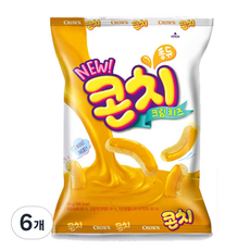 크라운 콘치 크림치즈 과자, 66g, 6개 - 콘쵸