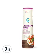 청정원 프렌치 발사믹 드레싱 소스, 325g, 3개